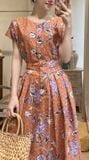  Michelle Dress - Đầm Tay Ngắn Một Hàng Nút L56 