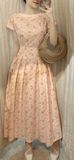  Michelle Dress - Đầm Tay Ngắn Một Hàng Nút L56 