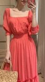  Miracle Dress  - Đầm xô lụa trễ vai nhấn eo D296 -> D299 D551 
