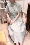 Nami Dress - Đầm Cổ Sen Thêu Tay E79 