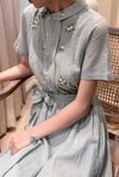  Nami Dress - Đầm Cổ Sen Thêu Tay E79 