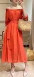 Naomi Dress - Đầm xô lụa trễ vai suông D229 D230 