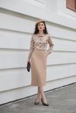  Arianna Skirt - Chân váy Kaki nâu C10 