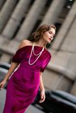  Mariana Dress - Đầm Body nhung mềm lệch vai D83 