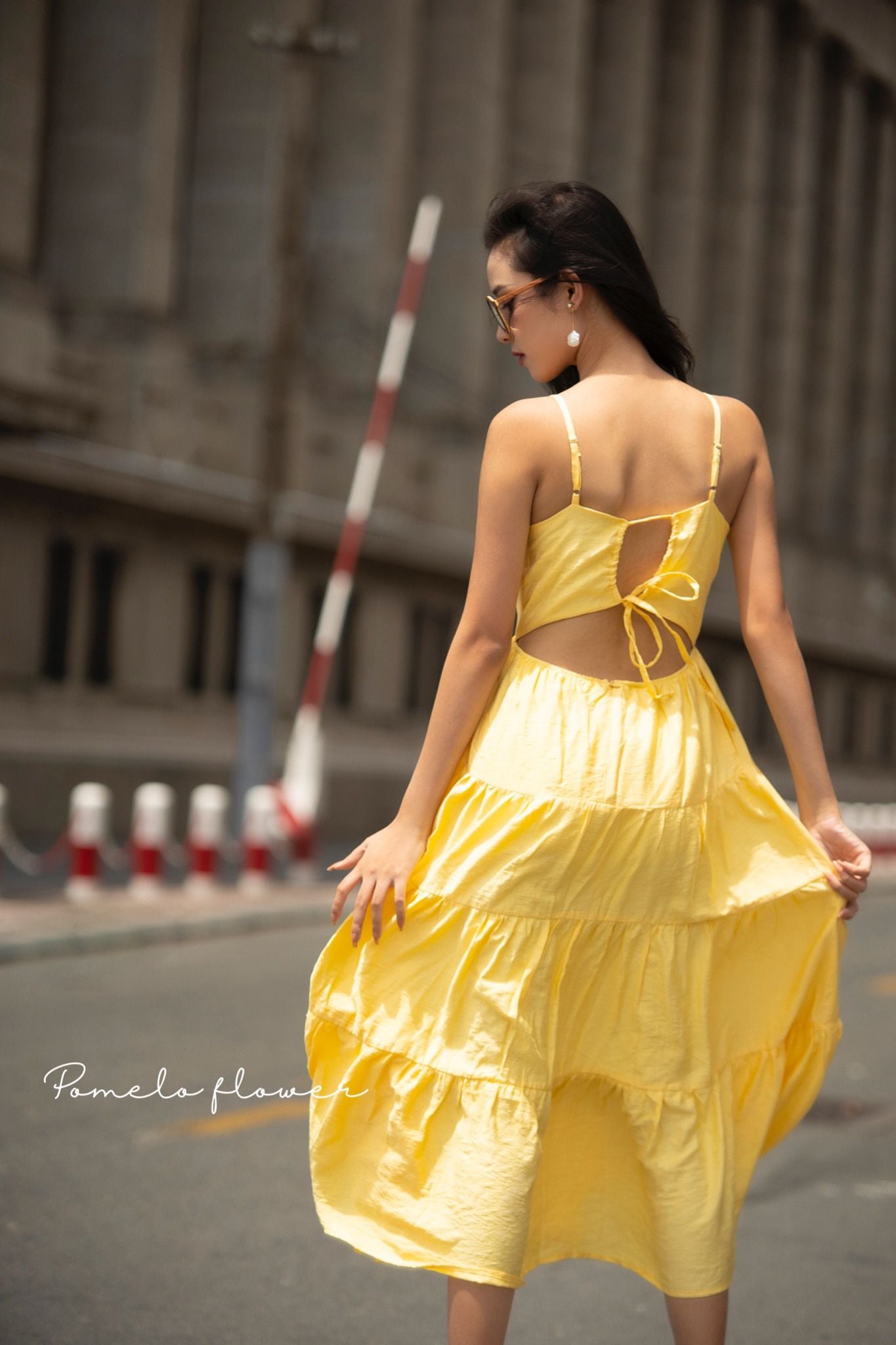  Kelsey Dress - Đầm hai dây, dây chéo lưng D005 