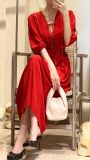  Sara Dress - Đầm tay lửng, thắt nơ ngực D004 D917 
