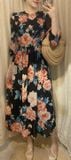  Savannah Dress - Đầm Tay Dài In Hoa D589 D590 