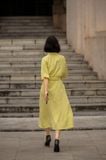  Emmy Dress - Đầm cổ sơ mi tay lửng , có cúc phía trước D020 
