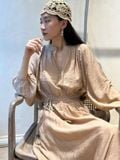  Sol Dress - Đầm tay dài nhấn eo D955 