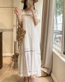  Đầm suông ren tay ngắn - D681 