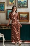  Amelie silk dress - Đầm Xoắn Eo Lụa L04 