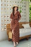  Amelie silk dress - Đầm Xoắn Eo Lụa L04 