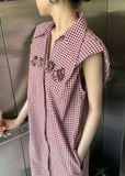  Tiffany Dress - Đầm hoa hồng khoét lưng 