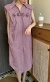  Tiffany Dress - Đầm hoa hồng khoét lưng 