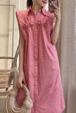  Tiffany Dress - Đầm hoa hồng khoét lưng 