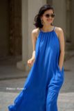  Willa Dress - Đầm lụa cổ yếm cột dây sau LA24 