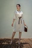  Kyla Dress - Đầm linen dây nhung thắt eo D136 
