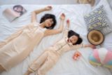  Rosa Pijama - Váy ngủ 2 dây sọc cam P20 