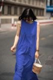  Sierra Dress - Đầm sát nách tím, bèo chéo (Mẹ) La46 