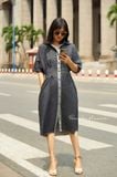  Jasmine Dress - Đầm sơ mi nhấn eo có túi D570 