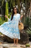  Brocades Dress - Đầm Maxi Hoạ Tiết Thổ Cẩm - D24 