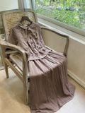  Nami Dress - Đầm Cổ Sen Thêu Tay E79 