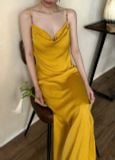  Rosalie Dress - Đầm Lụa 2 Dây Cổ Đổ LA45 
