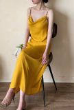  Rosalie Dress - Đầm Lụa 2 Dây Cổ Đổ LA45 