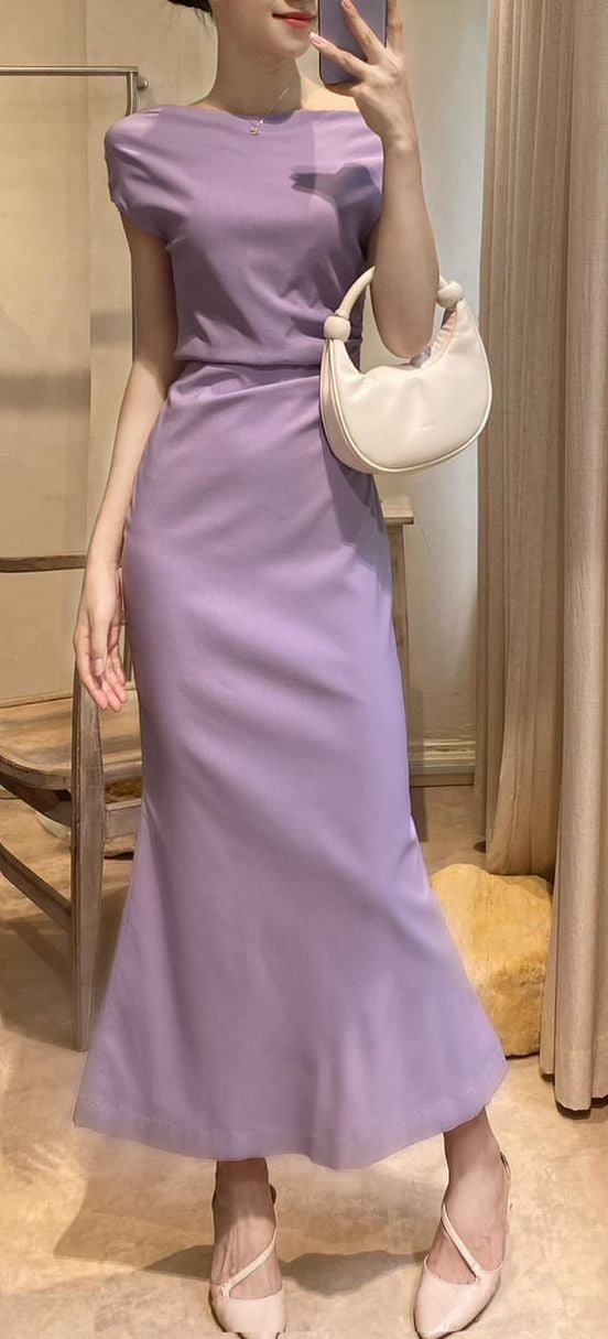  Zoey Dress - Đầm Lệch Vai Nhấn Eo D982 
