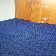 Thảm nỉ caro Jacquard 04 xanh dương