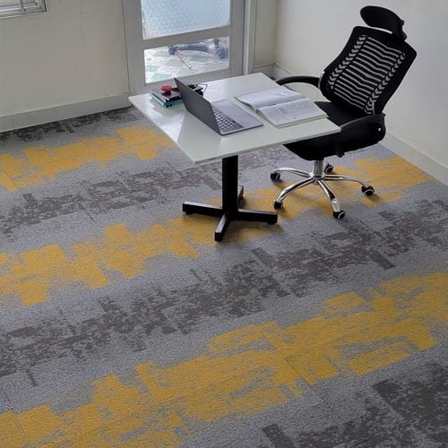 OPTIMUS - Thảm Tấm Văn Phòng Sợi Polyester Sang Trọng - Thảm Trải Sàn Chống Cháy Lan Tiêu Chuẩn ISO 11925-2:2020