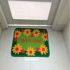 Thảm Chùi Chân Hoa Văn Gel Welcome