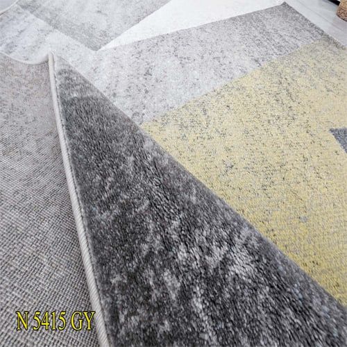 Thảm trang trí sofa họa tiết cách điệu cổ điển QINGXIU 5415 GY