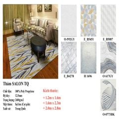 Thảm sofa trang trí hình lượn sóng mềm mại QINGXIU E 5950