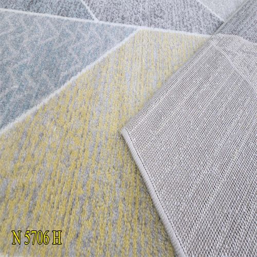 Thảm trang trí sofa họa tiết màu sắc nổi bật QINGXIU 5706 H