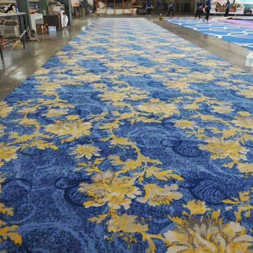 Thảm Len Trải Sàn Hội Nghị Màu Xanh Dương YN 16607