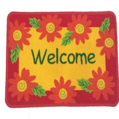 Thảm Chùi Chân Hoa Văn Gel Welcome