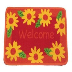 Thảm Chùi Chân Hoa Văn Gel Welcome