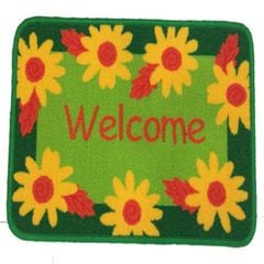 Thảm Chùi Chân Hoa Văn Gel Welcome