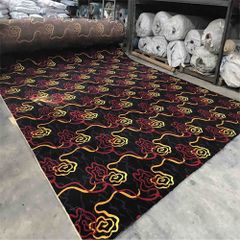 Thảm Trải Sàn Hoa Văn Màu Đen Wilton Sa 964