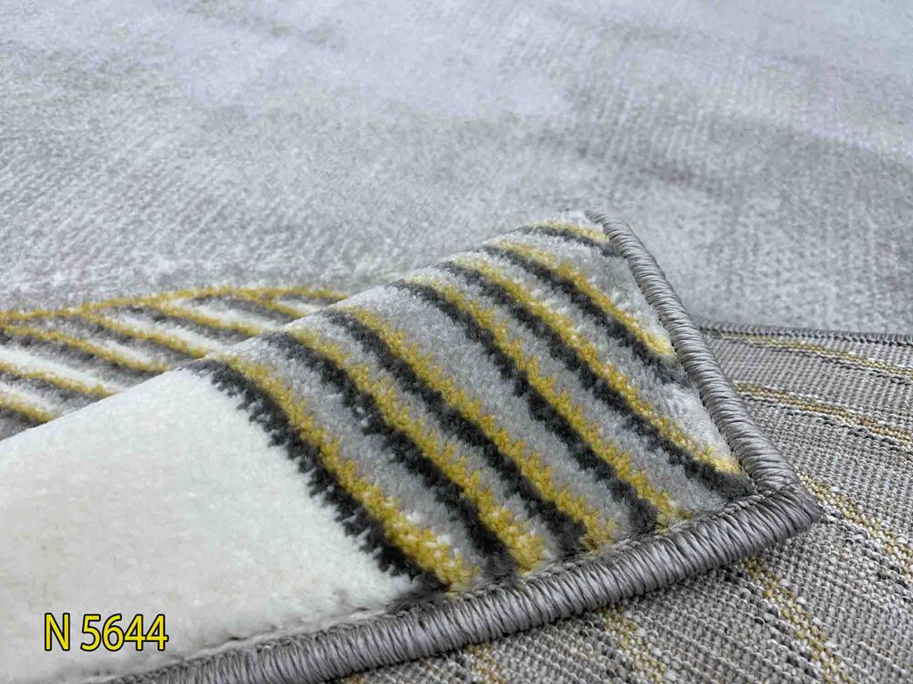 Thảm trang trí sofa phong cách hiện đại hoa văn hình lượn sóng dập nổi tinh xảo QINGXIU N 5644