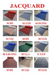 Thảm sàn ô vuông Jacquard 08 xanh dương