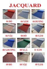 Thảm sàn nỉ vạt xéo Jacquard 11 xám