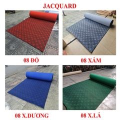 Thảm sàn ô vuông Jacquard 08 xanh lá