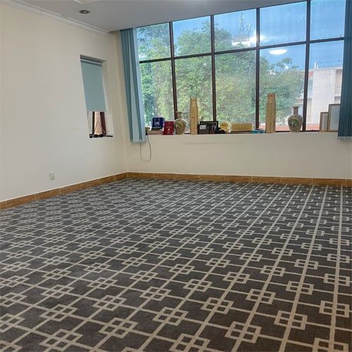 Thảm Hoa Văn Hiện Đại Màu Xám VG 6427