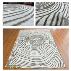 Thảm trang trí sofa họa tiết vòng xoay ma thuật BANXIA 7758 CY