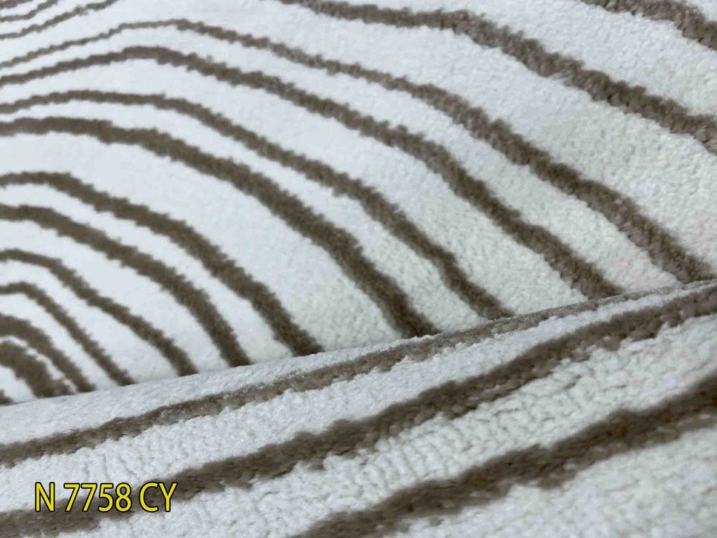 Thảm trang trí sofa họa tiết vòng xoay ma thuật BANXIA 7758 CY