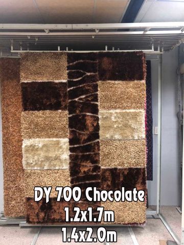 Thảm trang trí hình lập thể DY 700 Chocolate