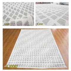 Thảm trang trí sofa họa tiết dập nổi cách điệu TIANQING E B 5087