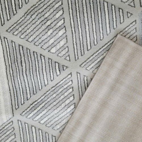 Thảm trang trí sofa họa tiết bông hoa tuyết loang màu TIANQING E 5946